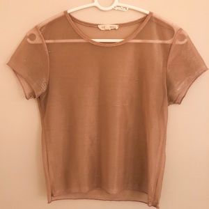 L.A. Hearts Metallic Going Out Top